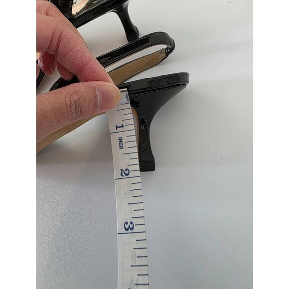 Manolo Blahnik Carolyne Low-Heel Patent Halter Pumps 39 (US 9B) - Picture 8 of 10